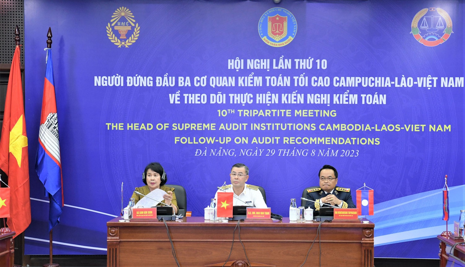 Hội nghị người đứng đầu Kiểm toán nhà nước Campuchia - Lào - Việt Nam lần thứ 10 -0