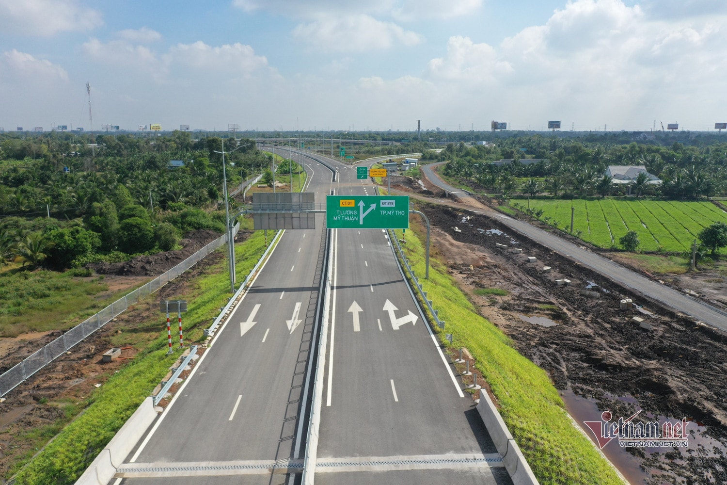 Cao tốc Trung Lương – Mỹ Thuận. Ảnh Vietnamnet