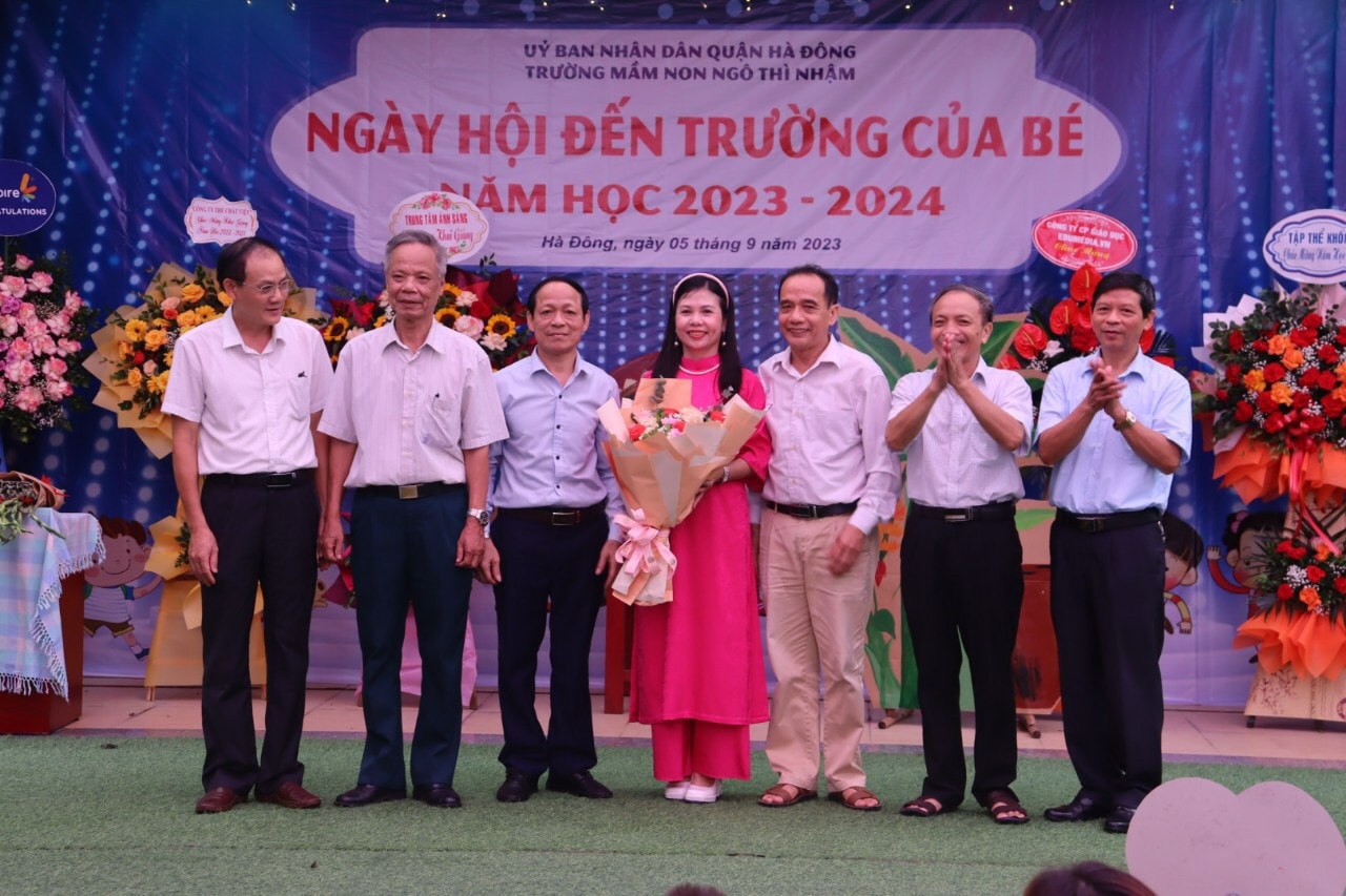 Quận Hà Đông: Trường Mầm Non Ngô Thì Nhậm từng bừng khai giảng năm học mới -3
