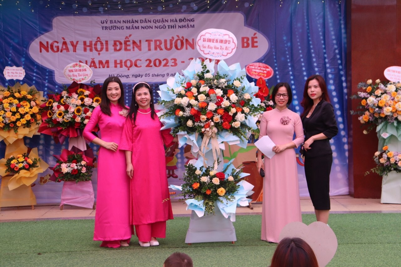 Quận Hà Đông: Trường Mầm Non Ngô Thì Nhậm từng bừng khai giảng năm học mới -2