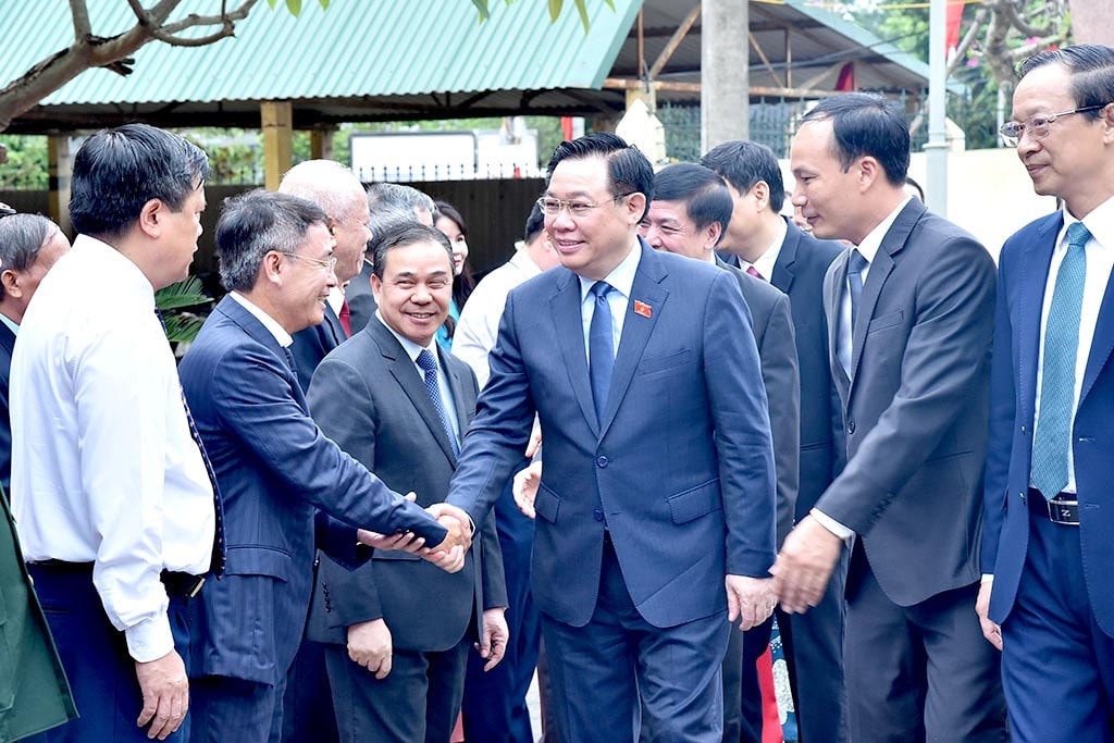 Chủ tịch Quốc hội, GS.TS, Nhà giáo ưu tú Vương Đình Huệ dự Lễ khai giảng năm học mới tại Trường Hữu nghị T78. Ảnh: Lâm Hiển Chủ tịch Quốc hội Vương Đình Huệ dự Lễ khai giảng năm học mới 2023 - 2024 tại Trường Hữu nghị T78 -0