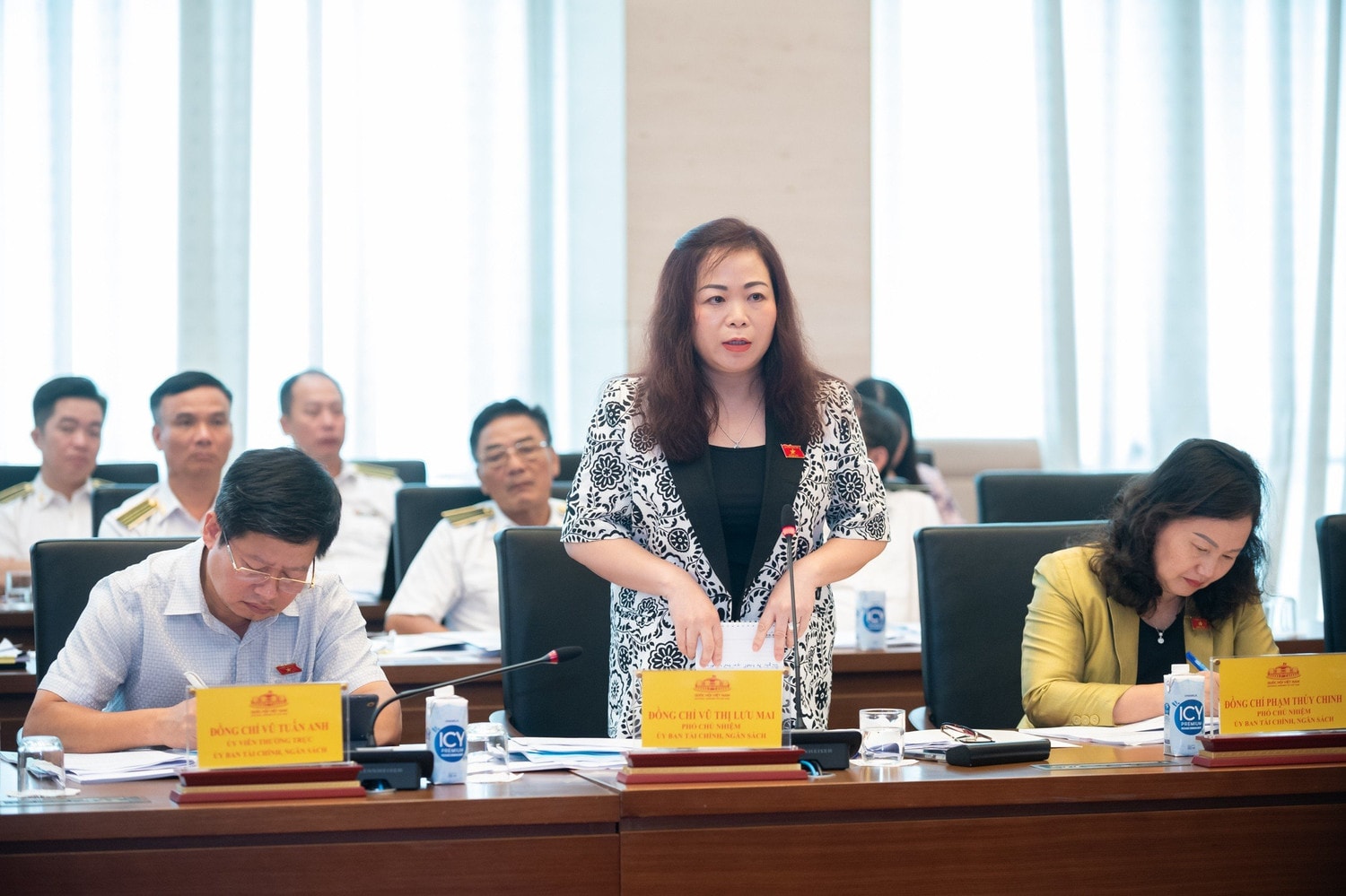 Phó Chủ nhiệm Ủy ban Tài chính - Ngân sách Vũ Thị Lưu Mai - Ảnh H.Ngọc