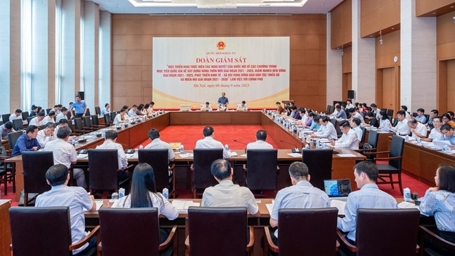 toàn cảnh cuộc làm việc - Ảnh Hoàng Ngọc