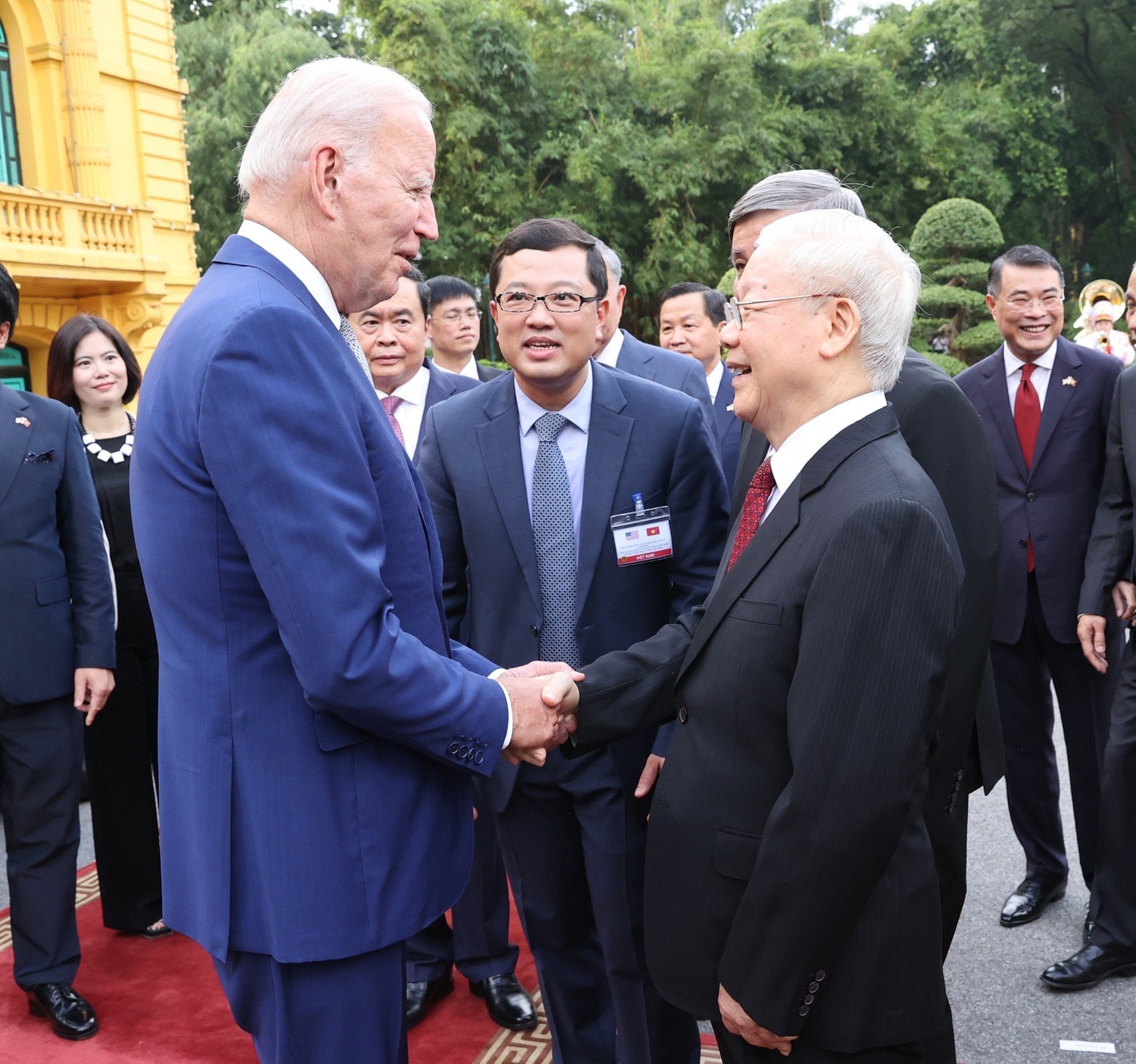 Tổng Bí thư Nguyễn Phú Trọng chủ trì Lễ đón Tổng thống Hoa Kỳ Joe Biden -0