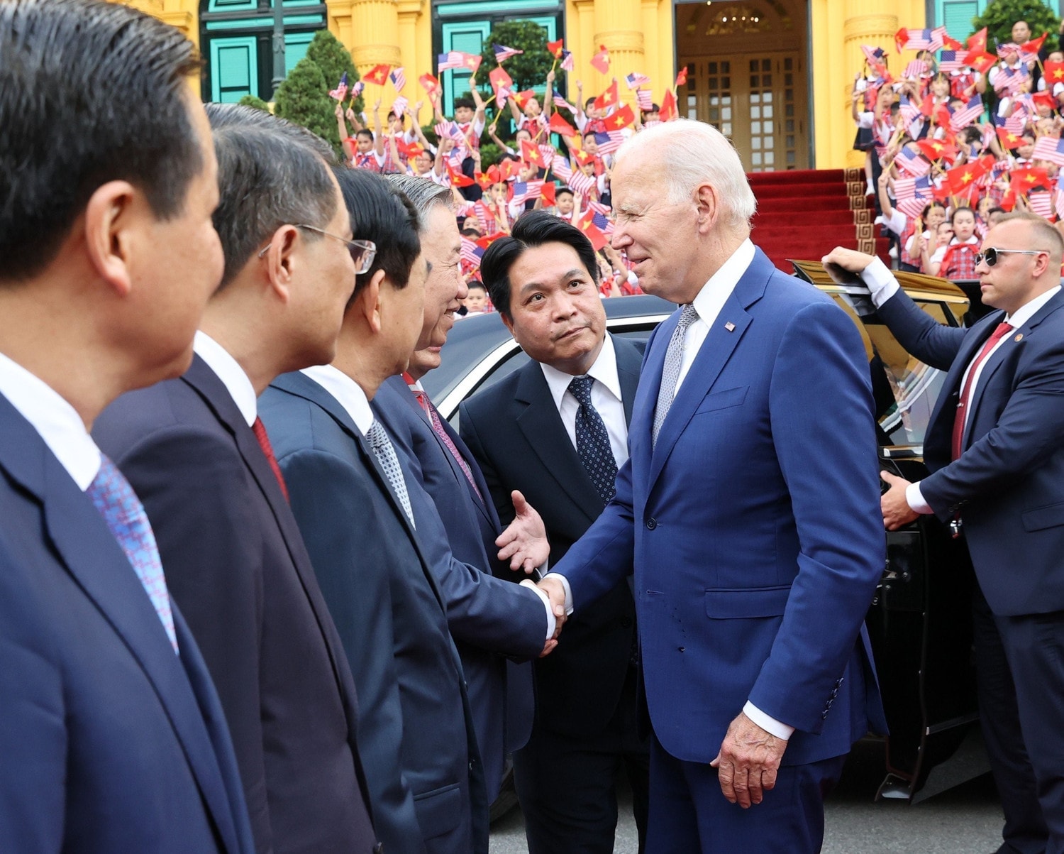 Tổng Bí thư Nguyễn Phú Trọng chủ trì Lễ đón Tổng thống Hoa Kỳ Joe Biden