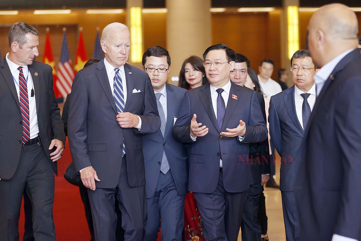 Chủ tịch Quốc hội Vương Đình Huệ hội kiến Tổng thống Hoa Kỳ Joe Biden -1