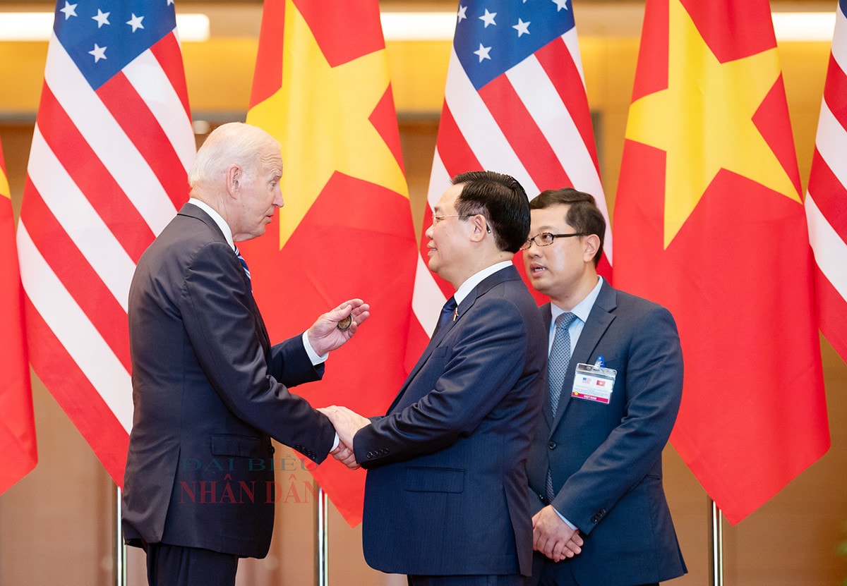 Chủ tịch Quốc hội Vương Đình Huệ hội kiến Tổng thống Hoa Kỳ Joe Biden -1