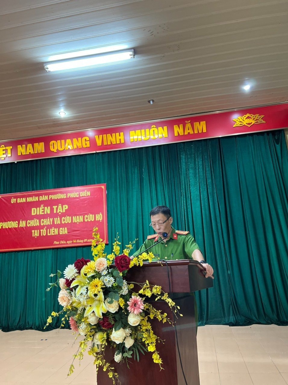 Hà Nội: Đồng loạt diễn tập phương án chữa cháy và cứu nạn, cứu hộ tại tổ liên gia trên địa bàn quận Bắc Từ Liêm -0