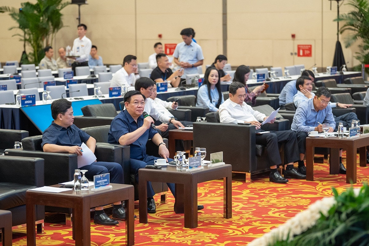 Chủ tịch Quốc hội Vương Đình Huệ kiểm tra công tác chuẩn bị tổ chức Hội nghị Nghị sĩ trẻ toàn cầu lần thứ 9 -0