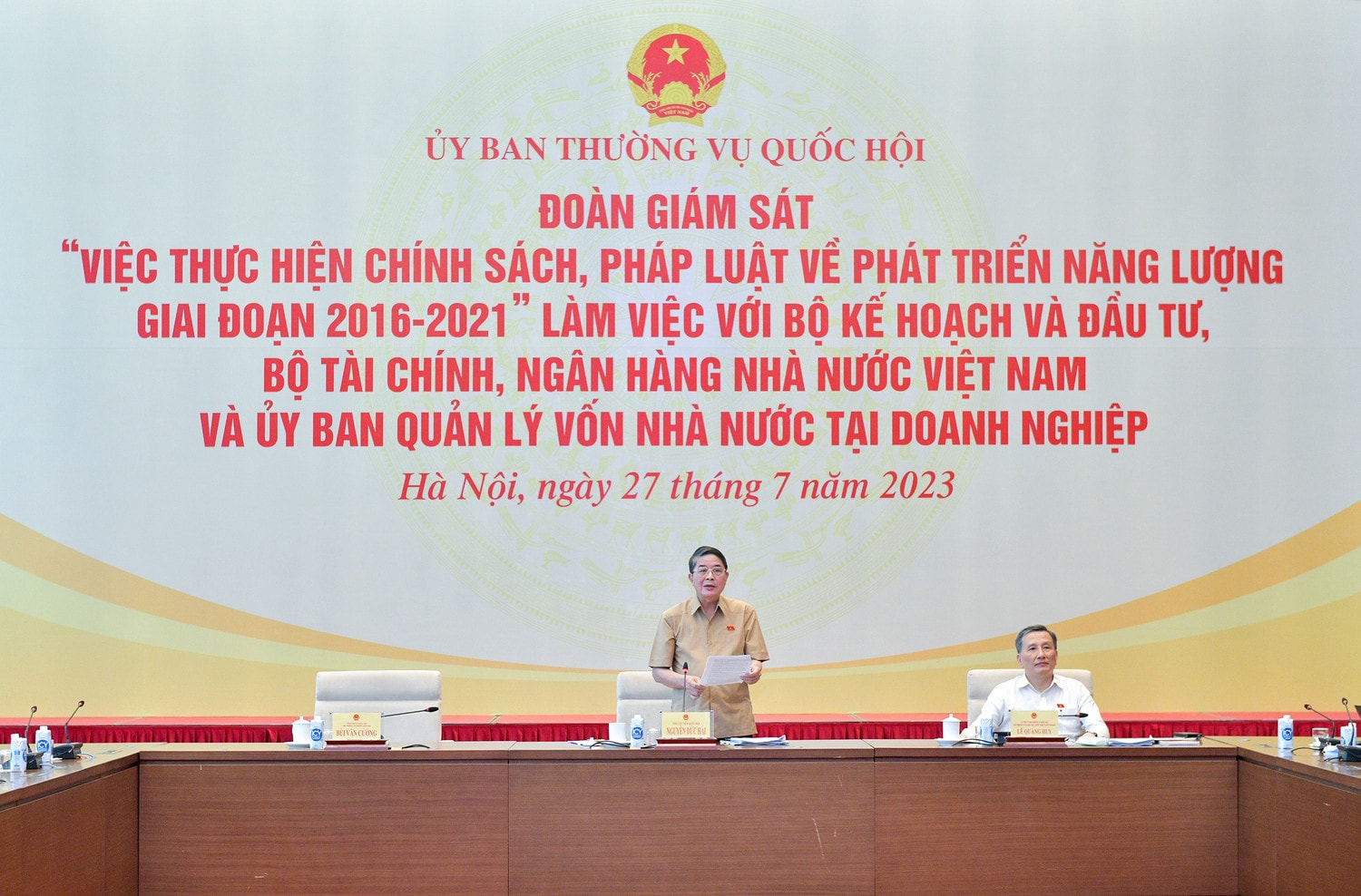 Toàn cảnh cuộc làm việc của Đoàn giám sát