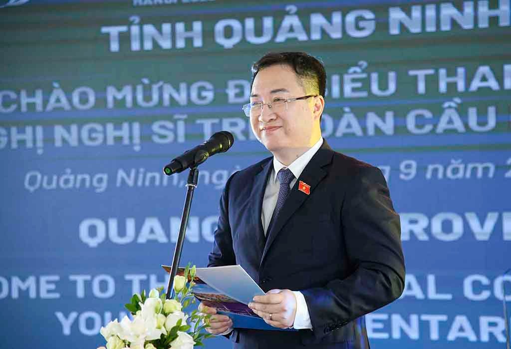 Đoàn đại biểu dự Hội nghị Nghị sĩ trẻ toàn cầu lần thứ 9 thăm tỉnh Quảng Ninh -0
