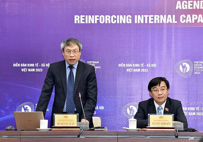 Họp báo về Diễn đàn Kinh tế - Xã hội Việt Nam năm 2023 -0