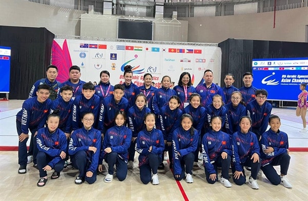Việt Nam giành 3 huy chương vàng tại giải Aerobic châu Á -0