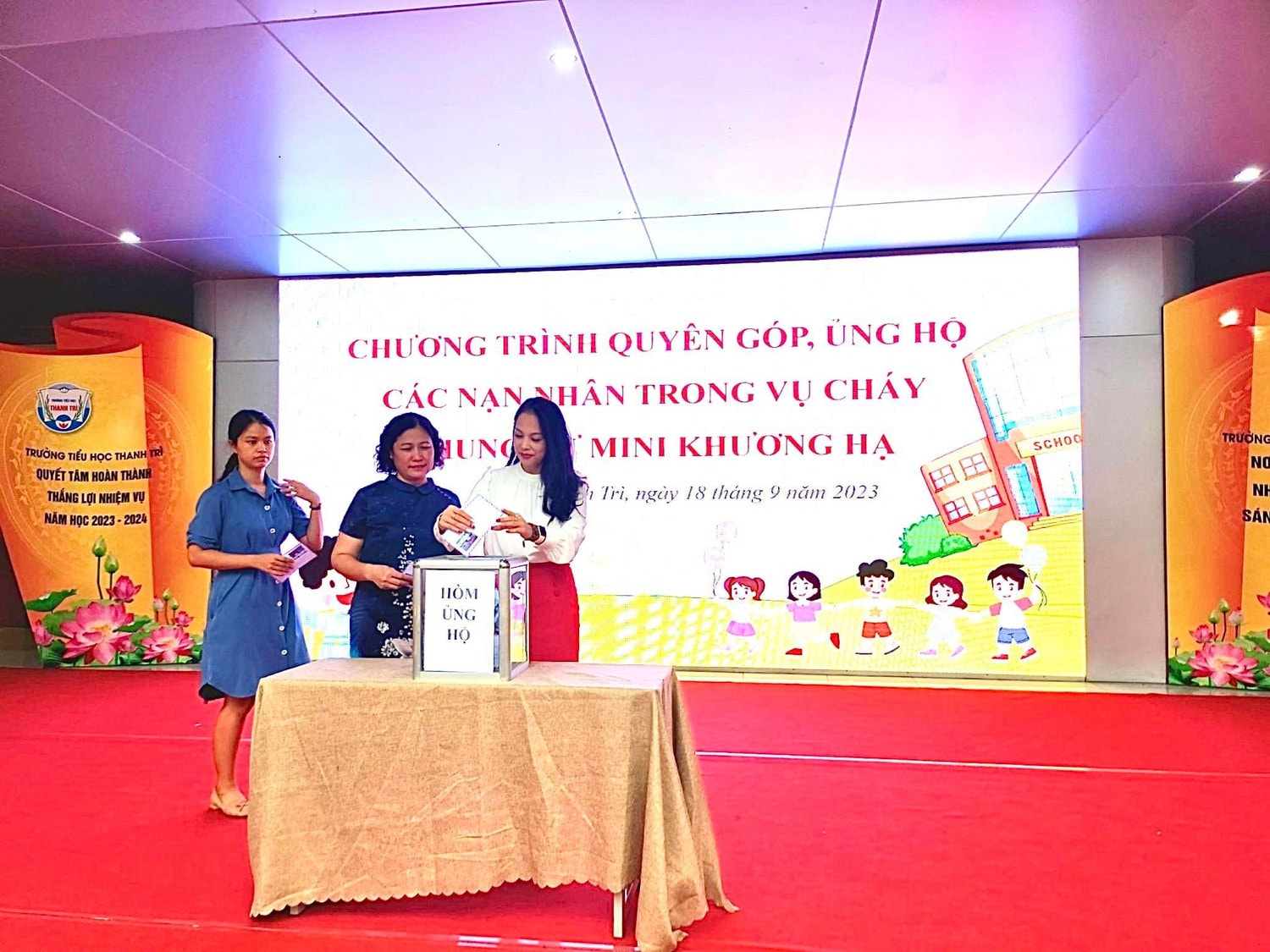 Hà Nội: Nhà trường, học sinh tưởng niệm nạn nhân vụ cháy chung cư mini -1