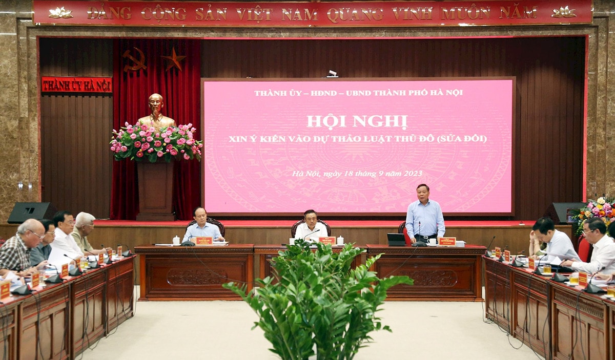 Luật Thủ đô (sửa đổi): Thủ đô phải gương mẫu, đi đầu trên mọi mặt, mọi lĩnh vực -0