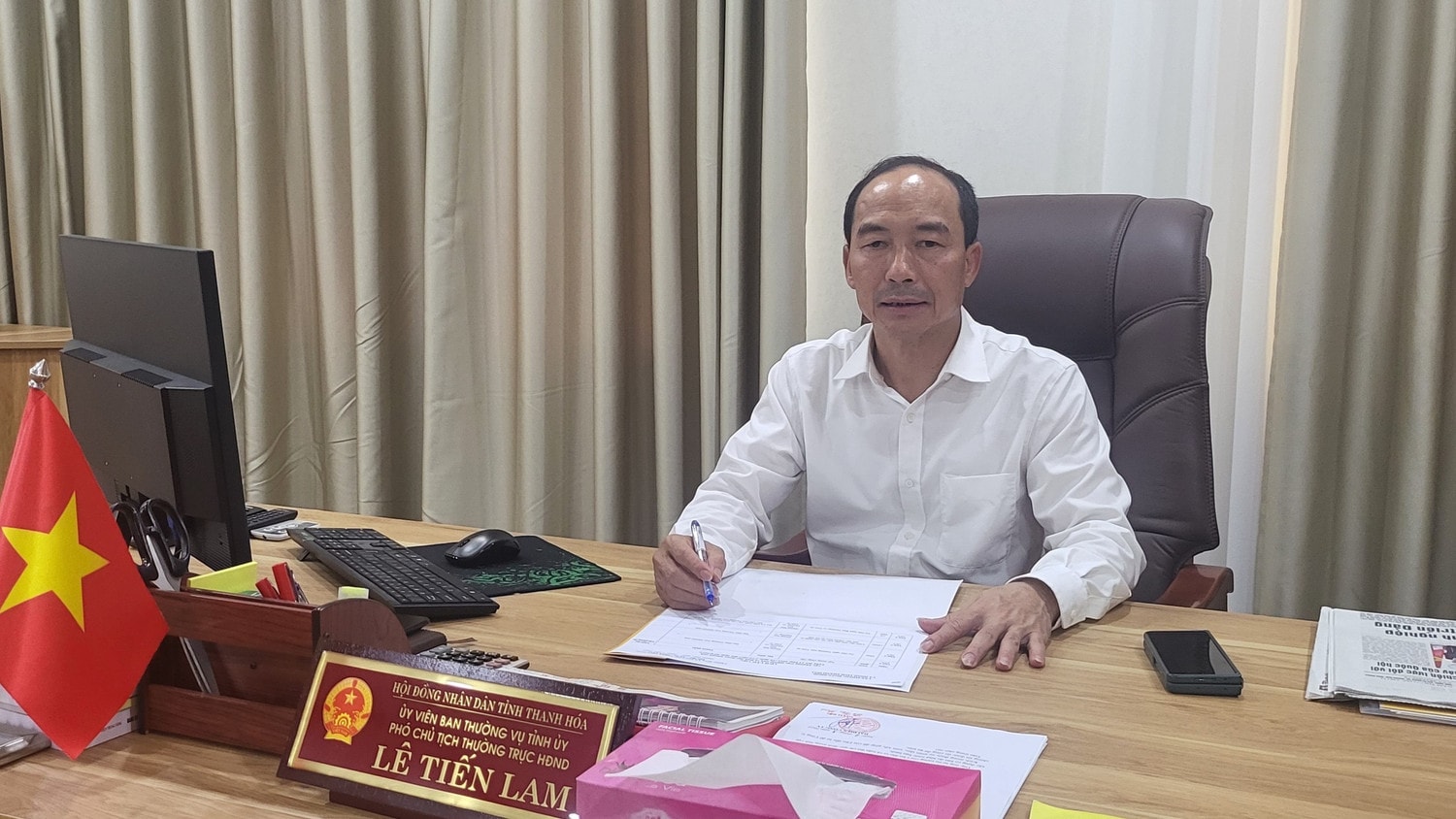 Phó Chủ tịch Thường trực HĐND tỉnh Thanh Hóa LÊ TIẾN LAM