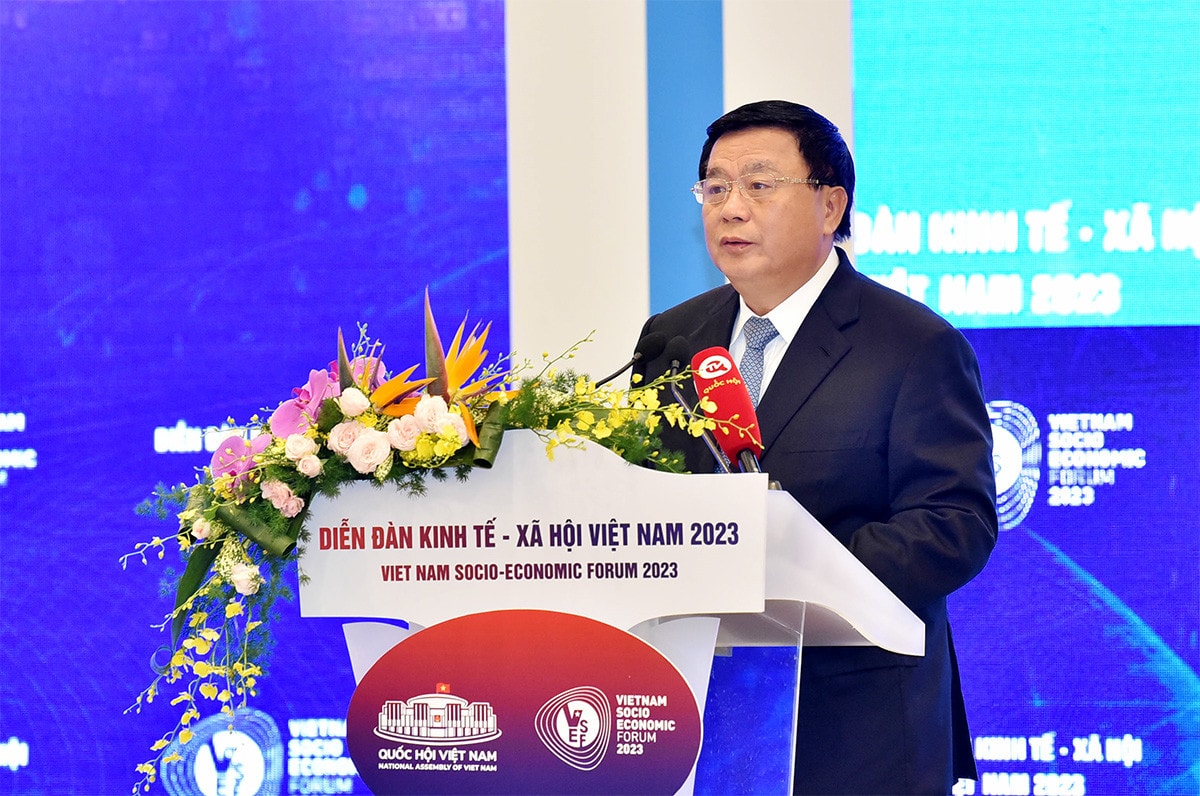 Một số hình ảnh Khai mạc Diễn đàn Kinh tế - Xã hội Việt Nam 2023 -3