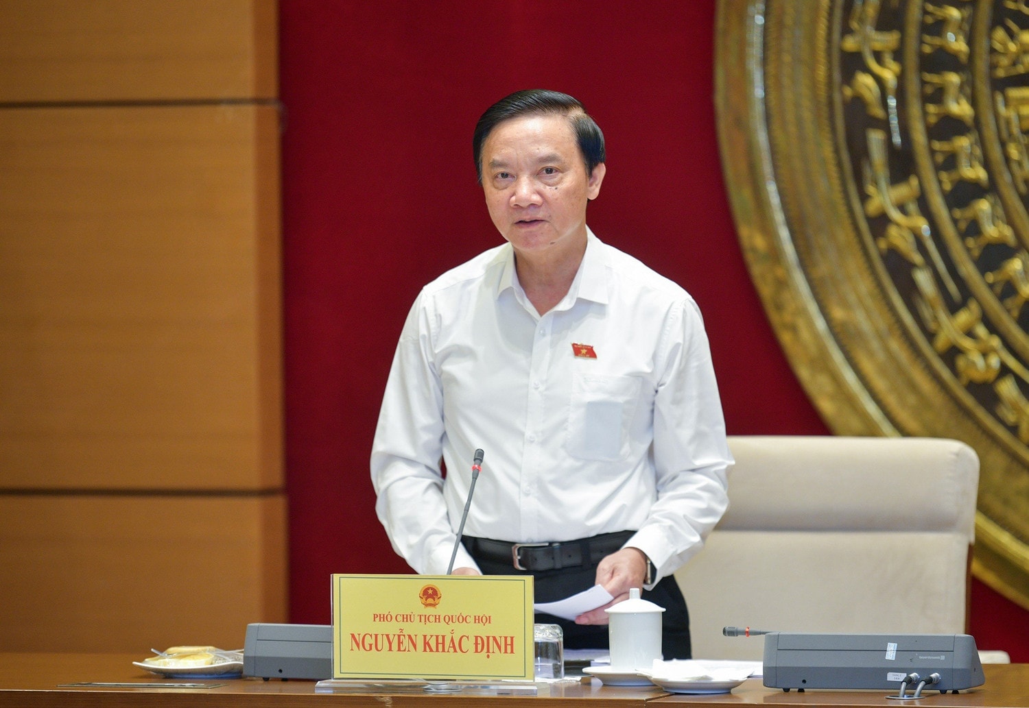 Phó Chủ tịch Quốc hội Nguyễn Khắc Định chủ trì phiên họp thứ ba Tổ công tác rà soát hệ thống văn bản quy phạm pháp luật
