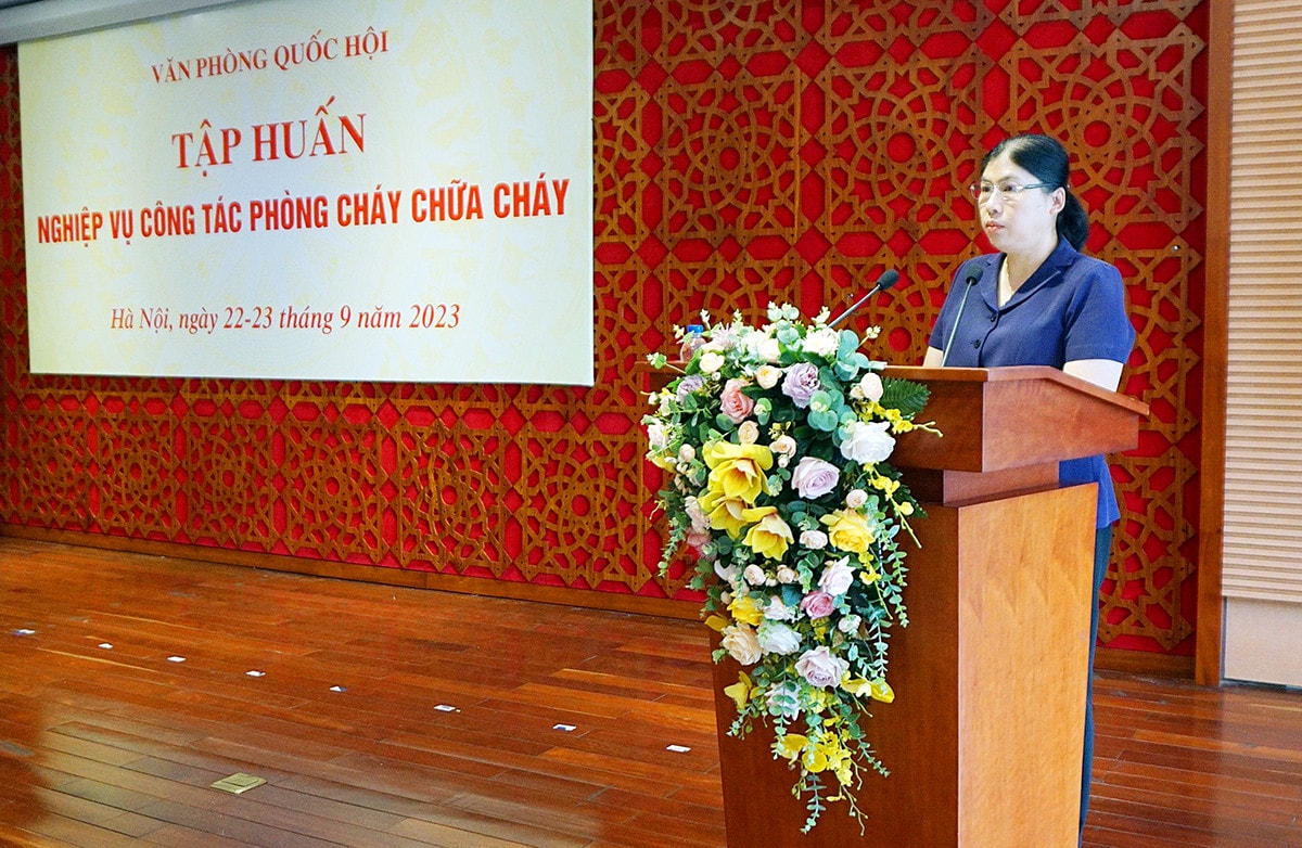 VPQH tổ chức tập huấn nghiệp vụ về công tác phòng cháy, chữa cháy