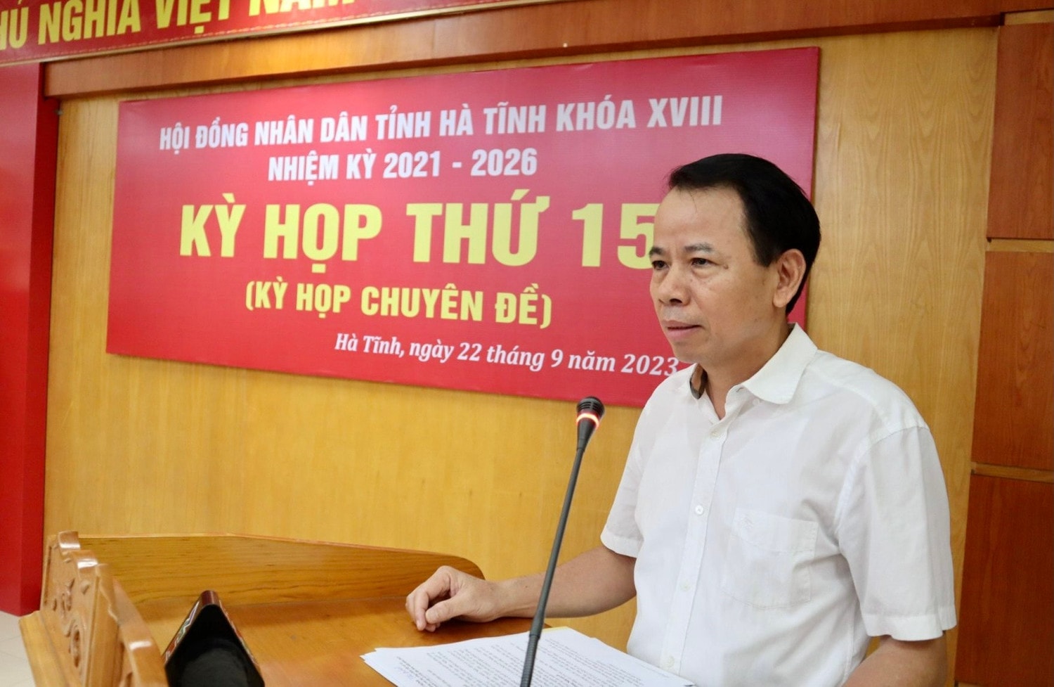 Hà Tĩnh: Thông qua 8 nghị quyết tại Kỳ họp chuyên đề -0