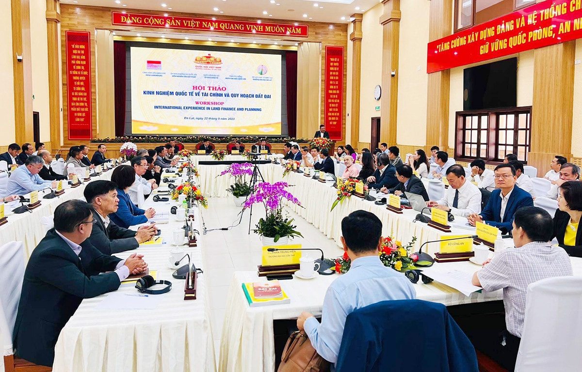 Phó Chủ tịch Quốc hội Nguyễn Đức Hải dự Hội thảo kinh nghiệm quốc tế về tài chính và quy hoạch đất đai tại Lâm Đồng -0