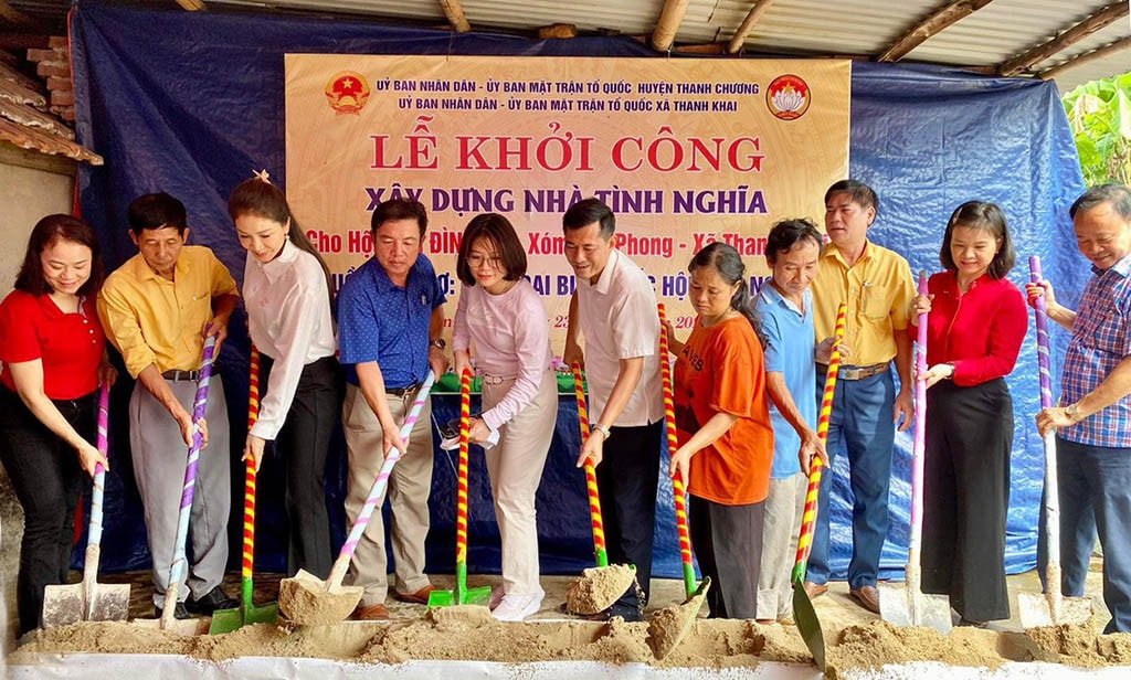 Nghệ An: Khởi công xây dựng nhà tình nghĩa cho hộ nghèo -0