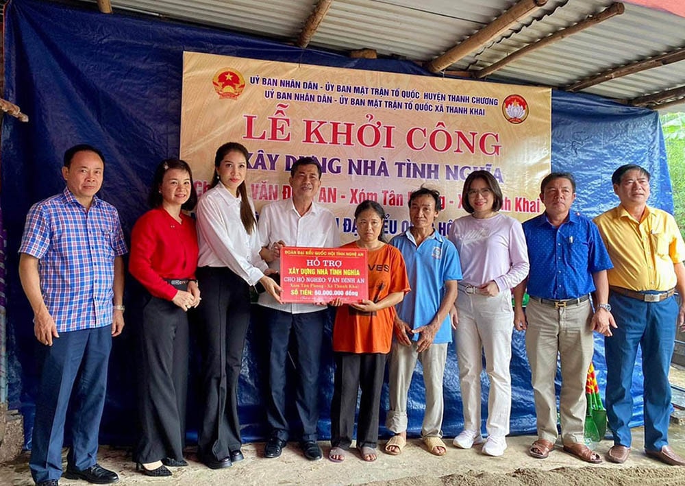 Nghệ An: Khởi công xây dựng nhà tình nghĩa cho hộ nghèo -0