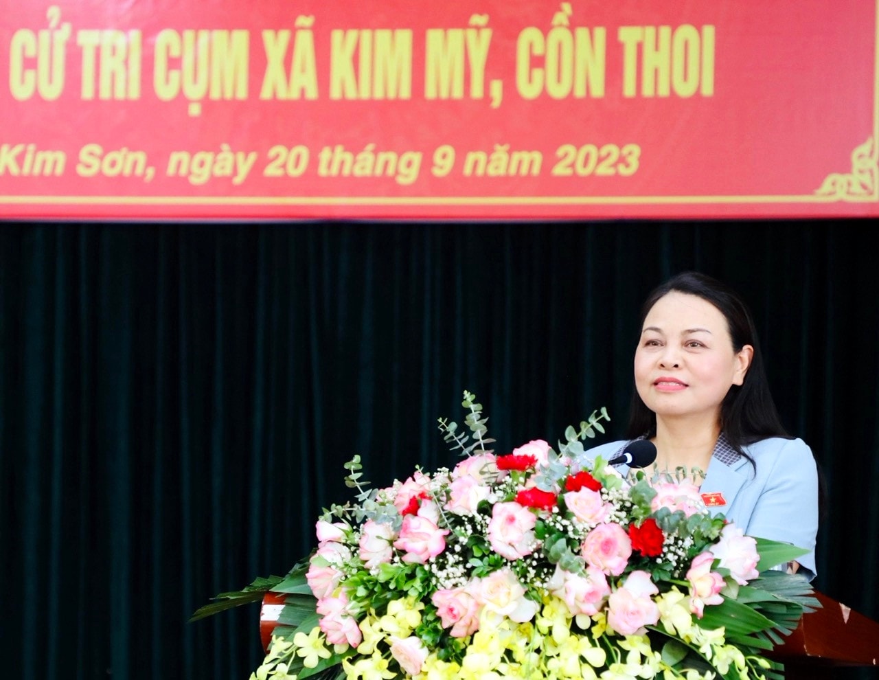 Trưởng Ban Công tác đại biểu Nguyễn Thị Thanh tiếp xúc cử tri thành phố Ninh Bình -0