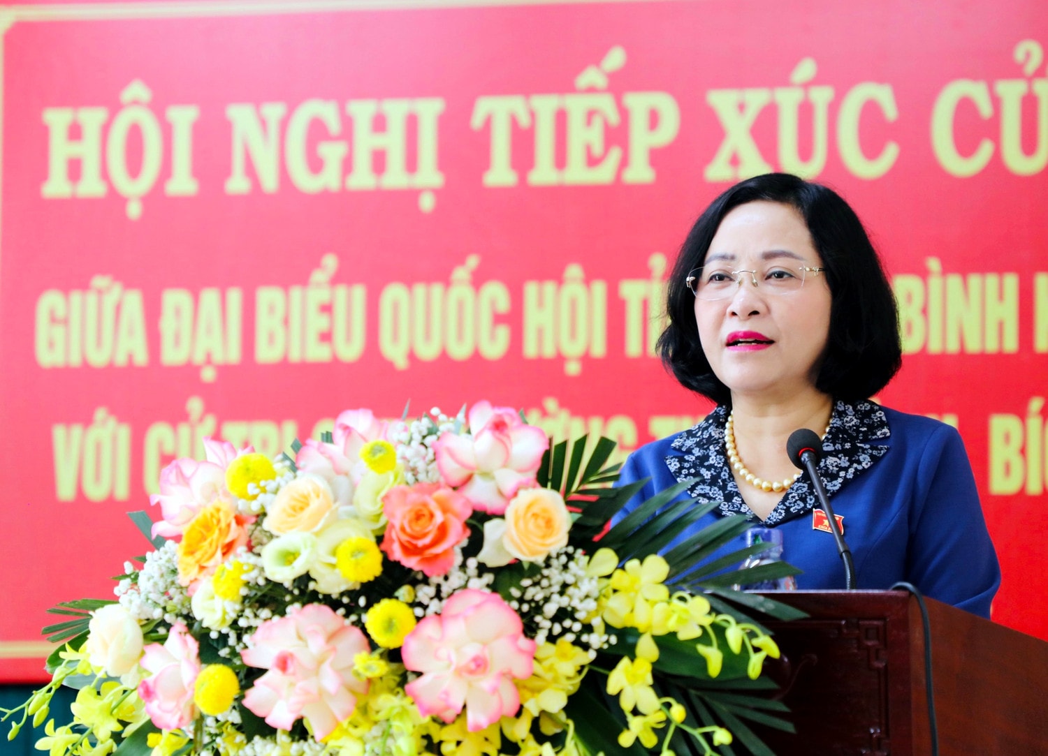 Trưởng Ban Công tác đại biểu Nguyễn Thị Thanh tiếp xúc cử tri thành phố Ninh Bình -0