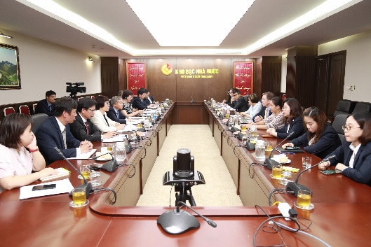 Đoàn công tác Bộ Ngân khố Hoa Kỳ làm việc với Kho bạc Nhà nước -0