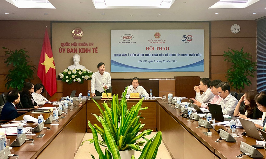 Ủy ban Kinh tế tham vấn ý kiến về dự thảo Luật Các tổ chức tín dụng (sửa đổi) -0