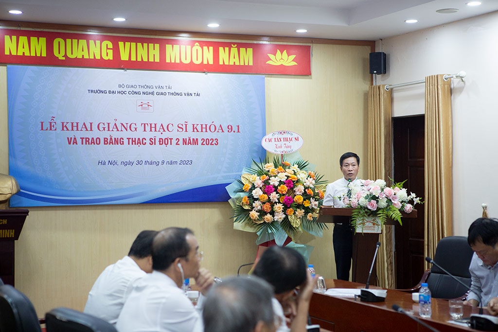 Trường Đại học Công nghệ Giao thông vận tải khai giảng lớp cao học khóa 9.1 -0