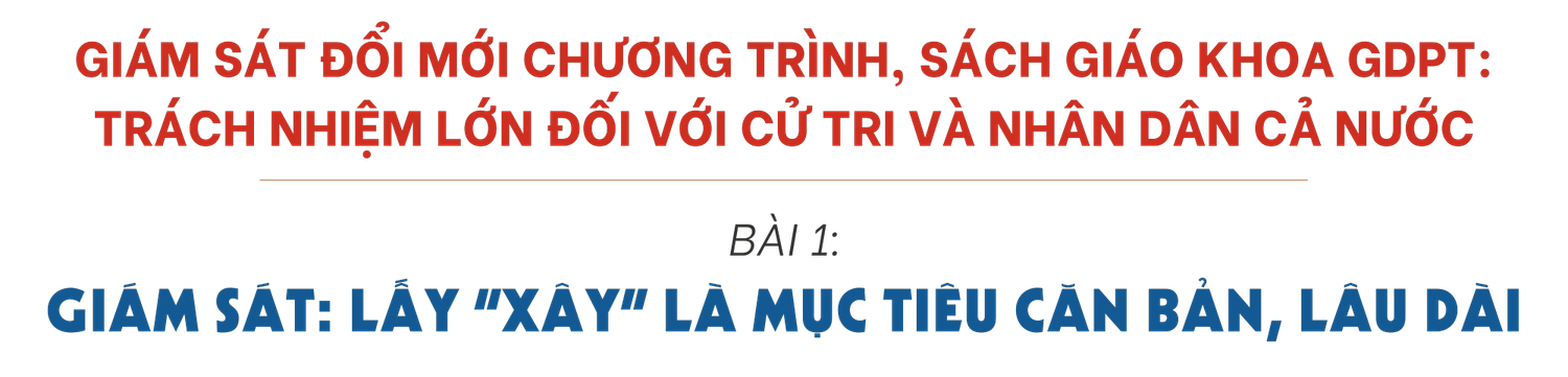 Bài 1: Giám sát: lấy “xây” là mục tiêu căn bản, lâu dài -0