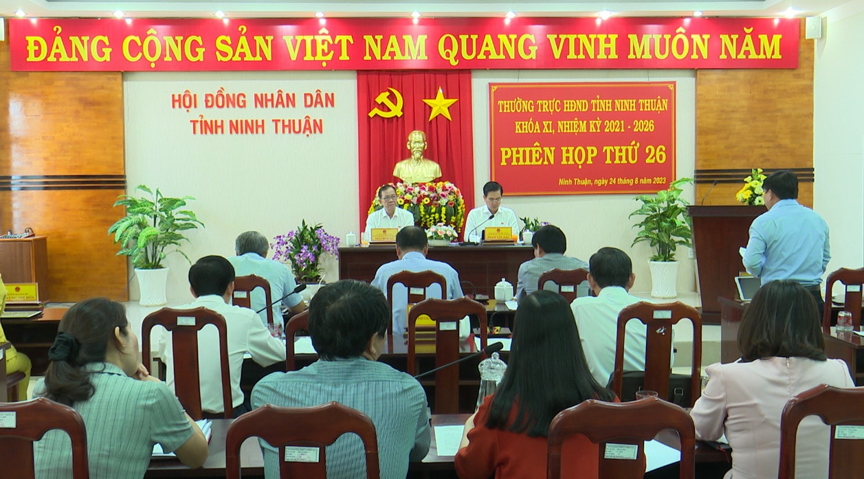 Thường trực HĐND tỉnh Ninh Thuận tổ chức phiên họp lần thứ 26 - ẢNH A. XUYẾN