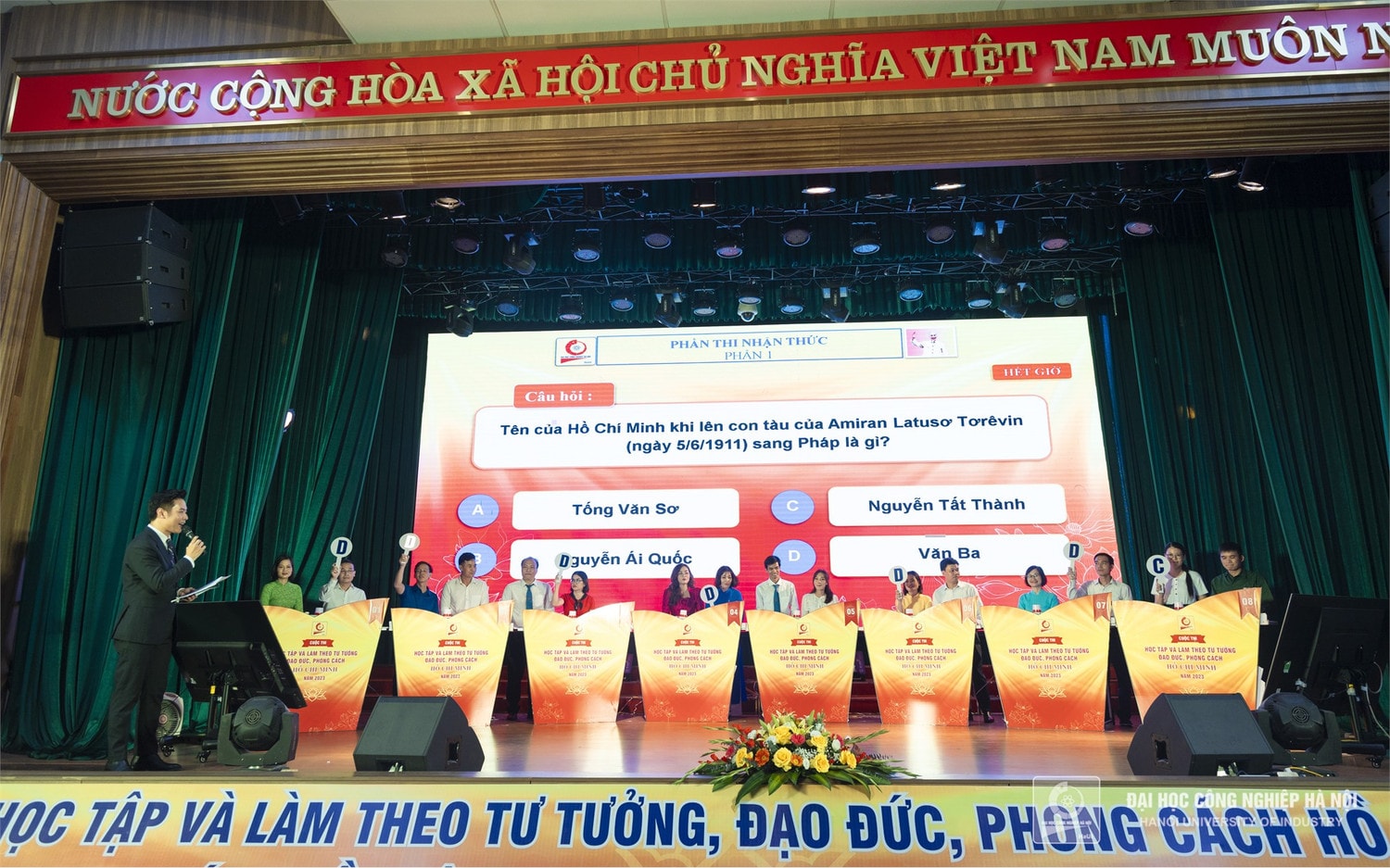 Chung kết cuộc thi Học tập và làm theo tư tưởng, đạo đức, phong cách Hồ Chí Minh tại Trường ĐH Công nghiệp Hà Nội -1