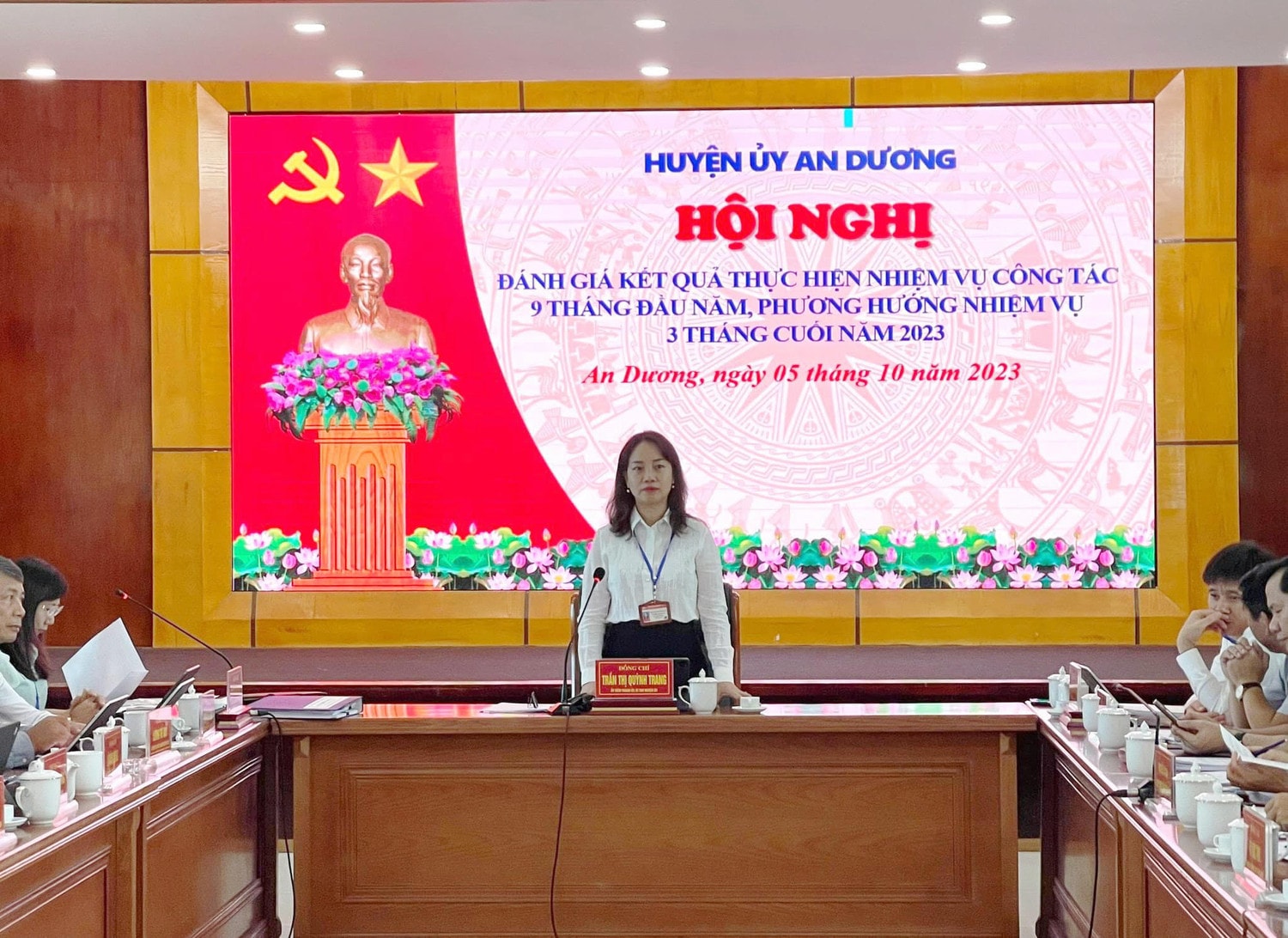 Huyện uỷ An Dương đánh giá kết quả thực hiện nhiệm vụ 9 tháng; triển khai nhiệm vụ công tác 3 tháng cuối năm 2023 -0