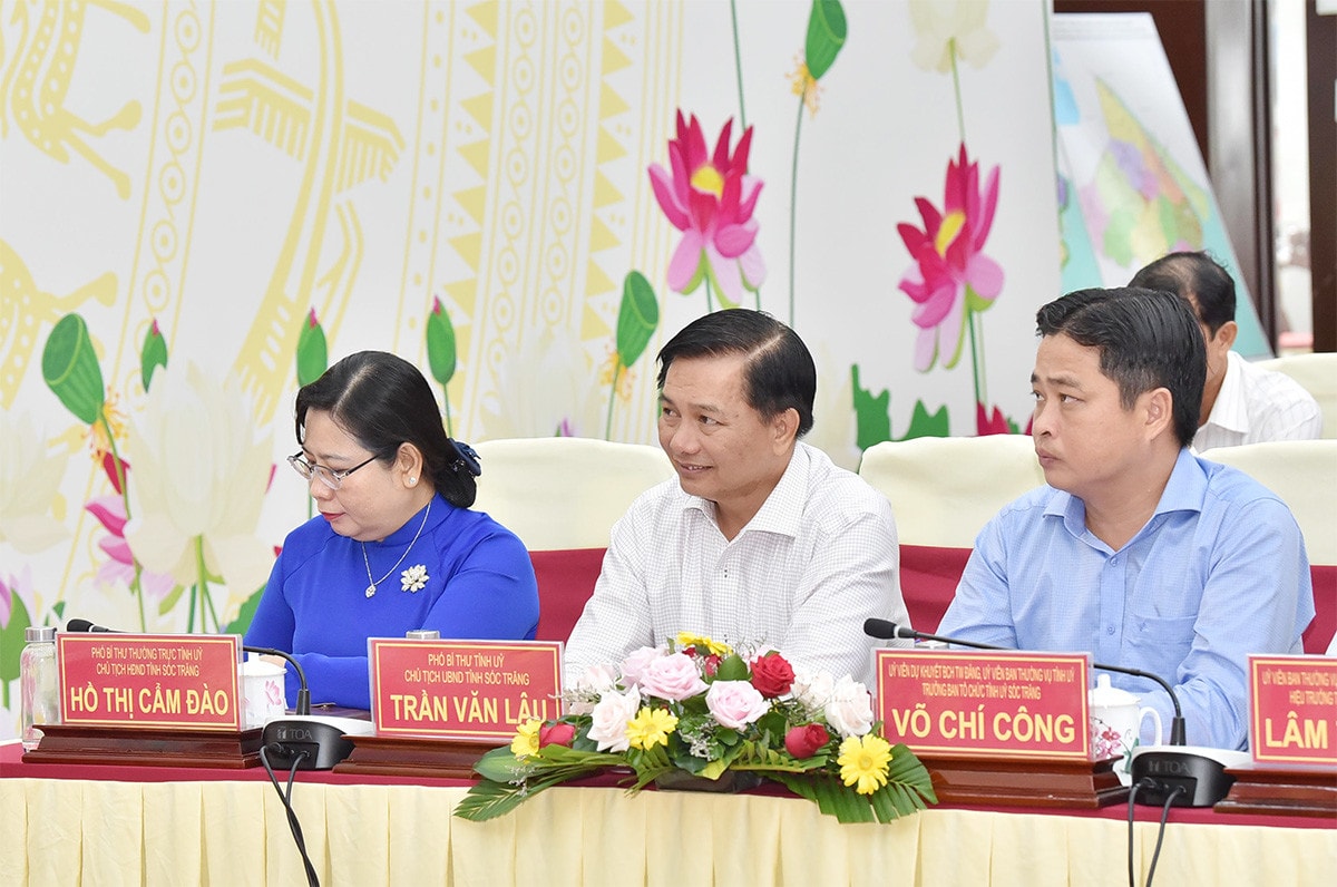 Chủ tịch Quốc hội Vương Đình Huệ làm việc với Ban Thường vụ Tỉnh ủy Sóc Trăng -4