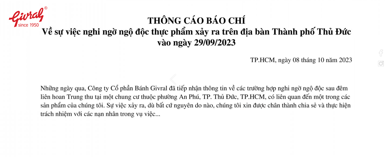 Chủ sở hữu thương hiệu bánh Givral liên quan vụ nhiều người ngộ độc bánh su kem đang lỗ luỹ kễ hơn 730 tỷ đồng -0