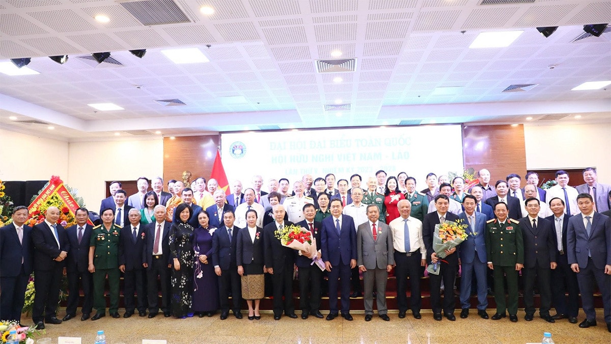 Phó Chủ tịch Thường trực Quốc hội Trần Thanh Mẫn dự Đại hội Đại biểu toàn quốc Hội Hữu nghị Việt Nam - Lào lần thứ V -0