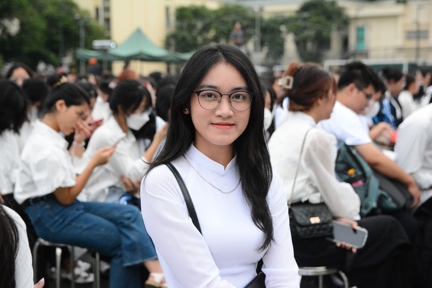 Tân sinh viên khoá 73, Trường Đại học Sư phạm Hà Nội trong buổi lễ khai giảng (Ảnh: Xuân Quý) Hiệu trưởng Trường ĐH Sư phạm Hà Nội: Đừng biến trường học thành nơi sợ hãi của học sinh -0