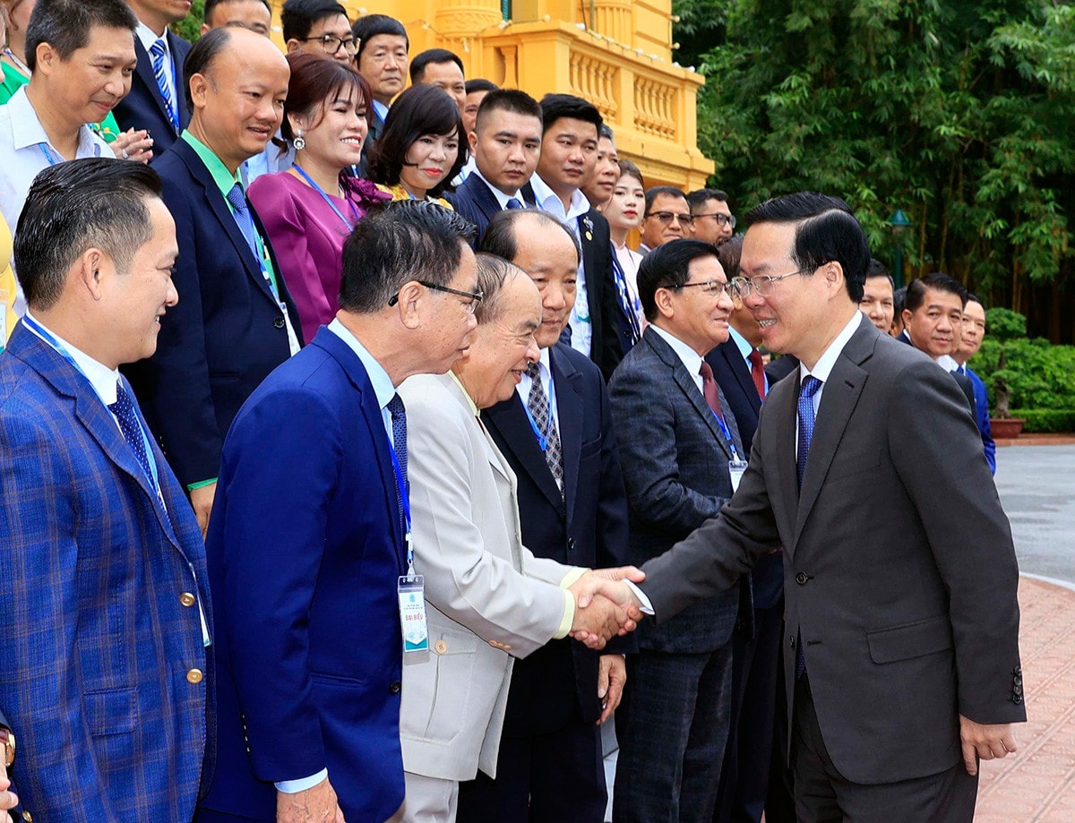 Chủ tịch nước Võ Văn Thưởng gặp mặt đại biểu Tổng Hội Nông nghiệp và Phát triển nông thôn Việt Nam -5