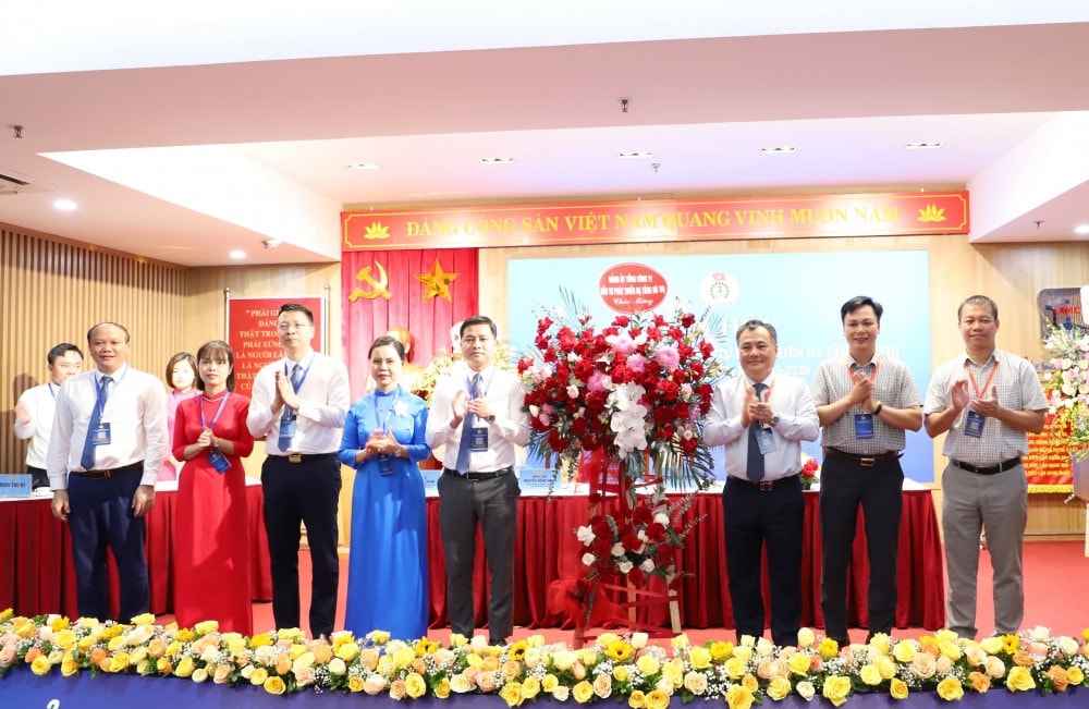 Đại hội Công đoàn Tổng Công ty Đầu tư phát triển hạ tầng đô thị lần thứ IV năm 2023. Ảnh: ITN