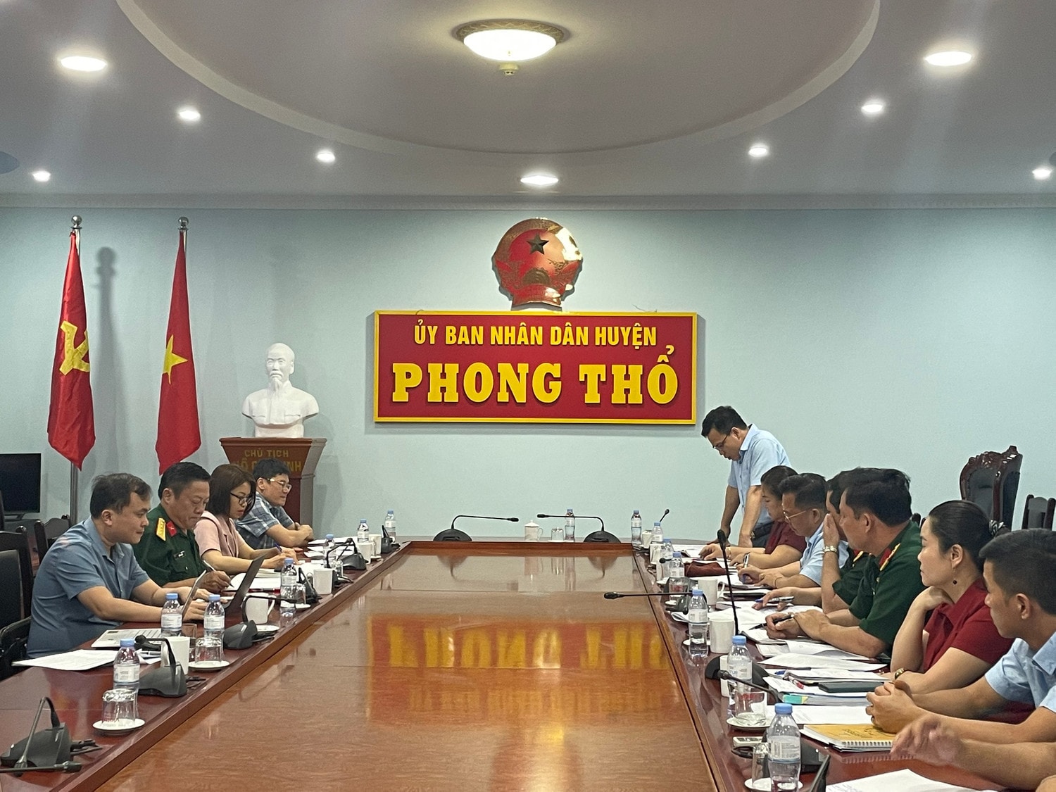 Đoàn giám sát Ban pháp chế HĐND tỉnh Lai Châu làm việc tại huyện Phong Thổ 