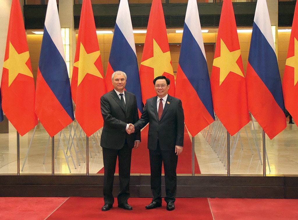 Một số hình ảnh tại lễ đón trọng thể Chủ tịch Duma Quốc gia Nga Vyacheslav Viktorovich Volodin -0