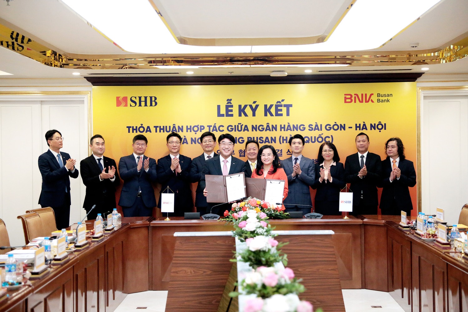 SHB thiết lập quan hệ hợp tác với Ngân hàng Busan (Hàn Quốc) -0