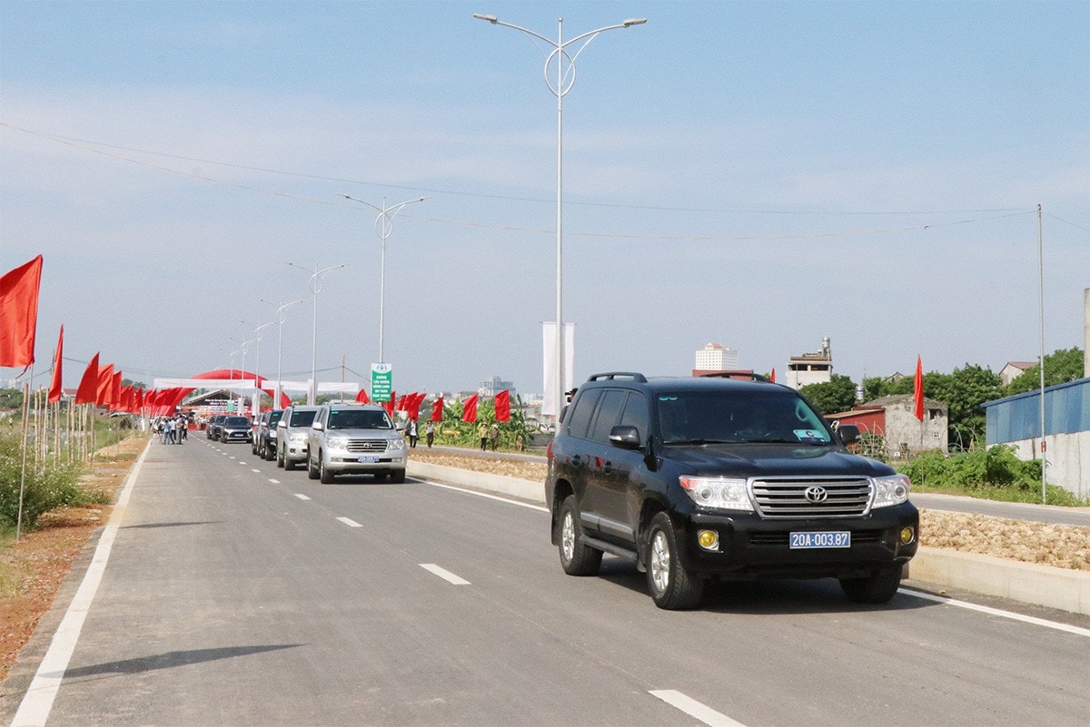 Thông xe kỹ thuật cây cầu dài nhất tỉnh Thái Nguyên -1