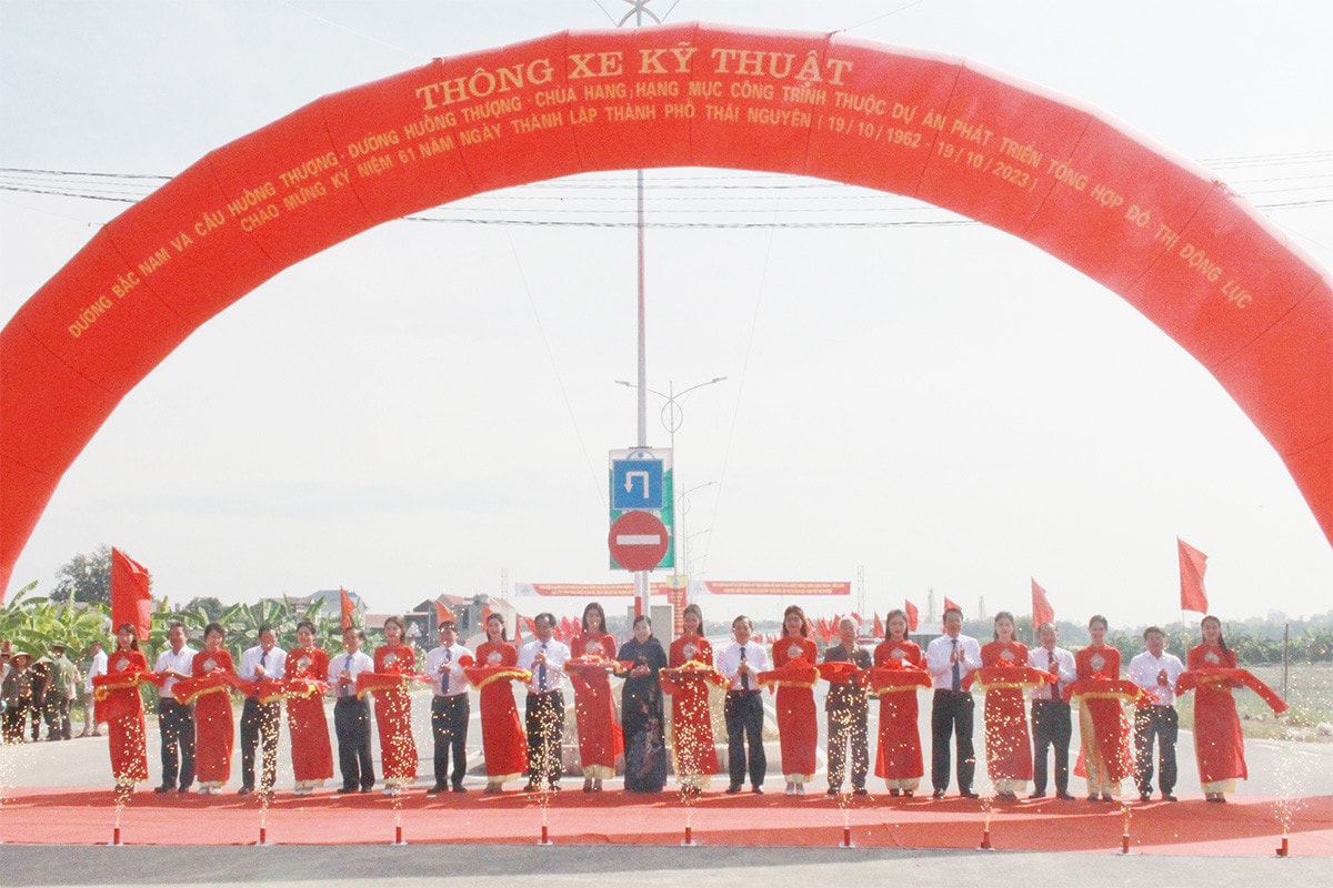 Thông xe kỹ thuật cây cầu dài nhất tỉnh Thái Nguyên -2