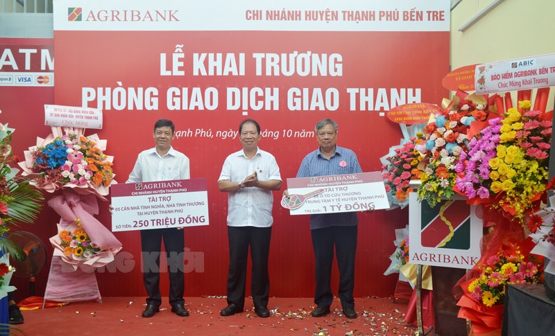 Agribank Chi nhánh tỉnh Bến Tre khai trương Phòng Giao dịch Giao Thạnh -0