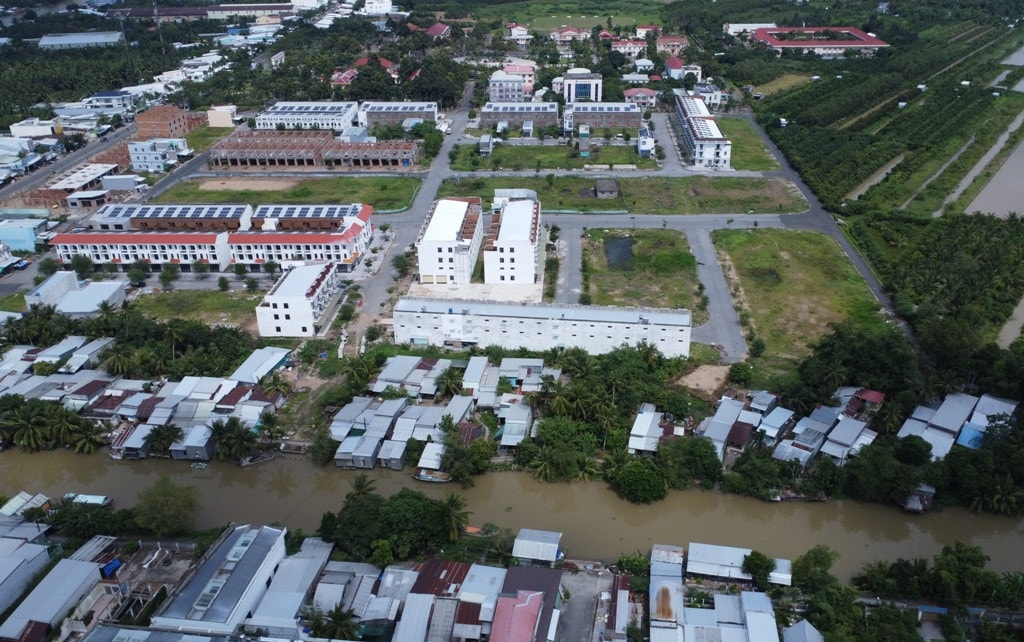Dự án Khu đô thị mới huyện Thới Lai, phía Đông giáp Khu hành chính huyện Thới Lai, phía Tây giáp khu dân cư cặp kênh Xẻo Sào TP Cần Thơ: Cận cảnh Khu đô thị mới do Công ty cổ phần đầu tư Cadif làm chủ đầu tư