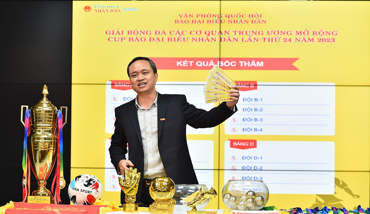 Bốc thăm chia bảng Giải bóng đá các cơ quan Trung ương mở rộng tranh Cúp Báo Đại biểu Nhân dân năm 2023